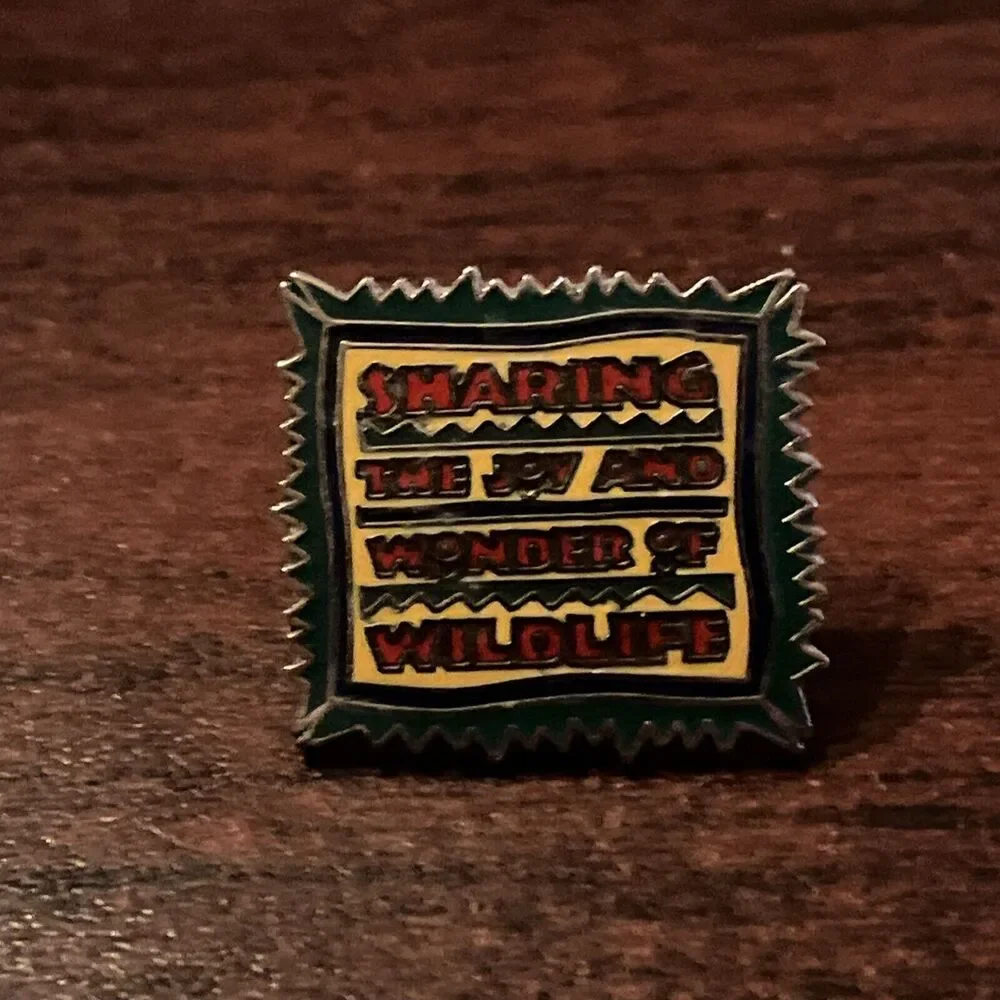 Vintage Atlanta Zoo “Sharing The Joy And Wonder Of Wildlife” Lapel Hat Pin